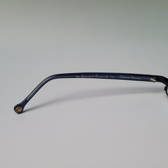 Spectacle Eyeworks SE-104 46-22 C190 Titanium Blue Eyewear frame N23 - Picture 4 of 11